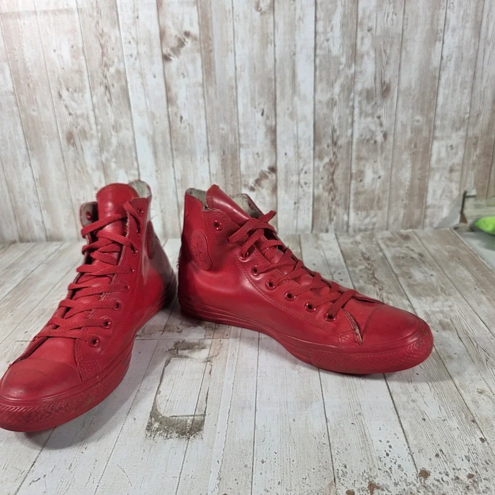 Converse Chuck Taylor All Star Rubber High Top Red Mens 10 144744C - Picture 8 of 8